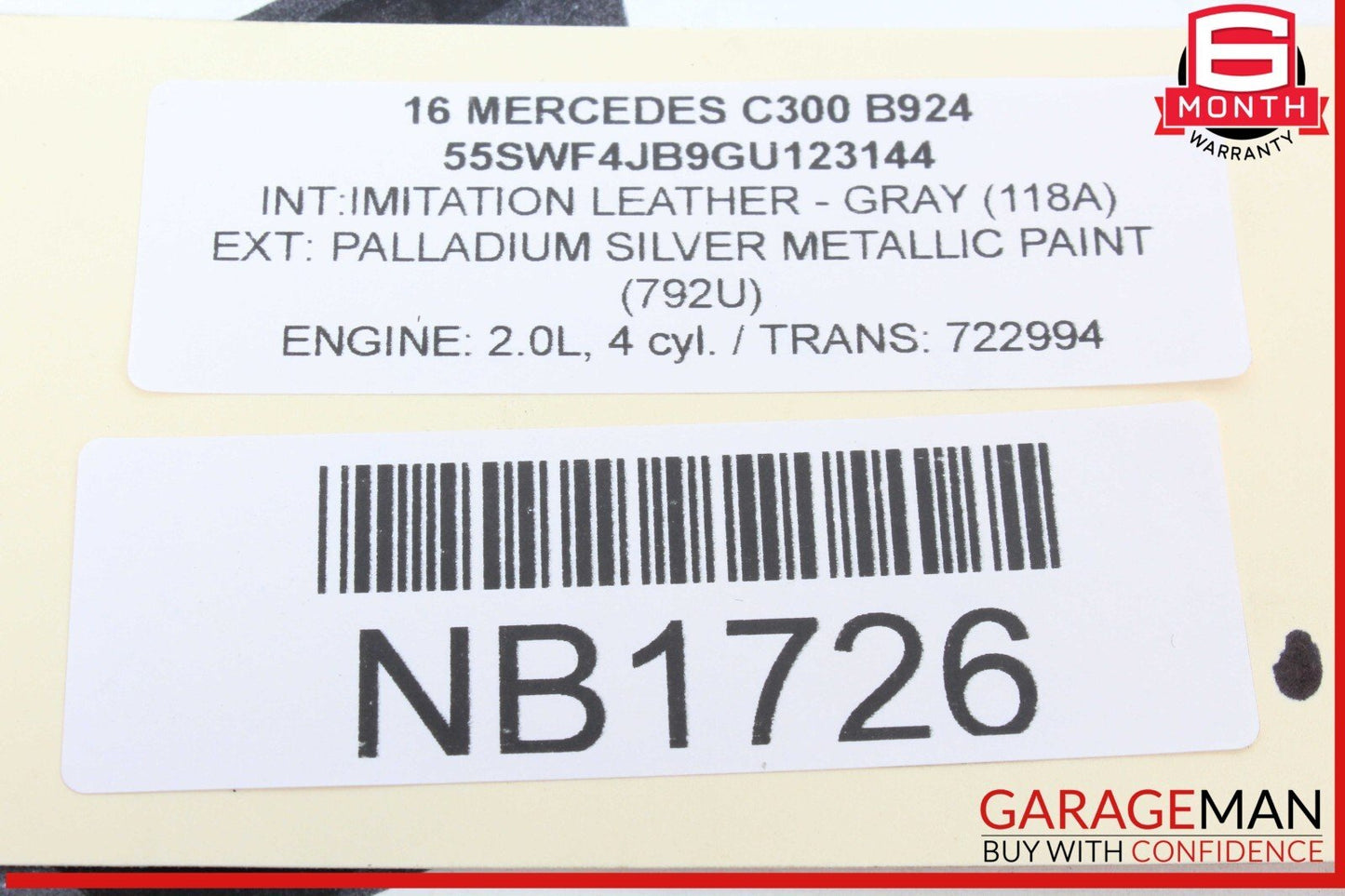 15-20 Mercedes W205 C300 Rear Left Driver Side Axle CV Half Shaft OEM
