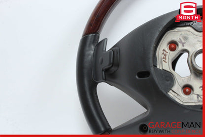 10-14 Mercedes S550 4 Spoke Steering Wheel w/ Paddle Shifters Wood Anthracite
