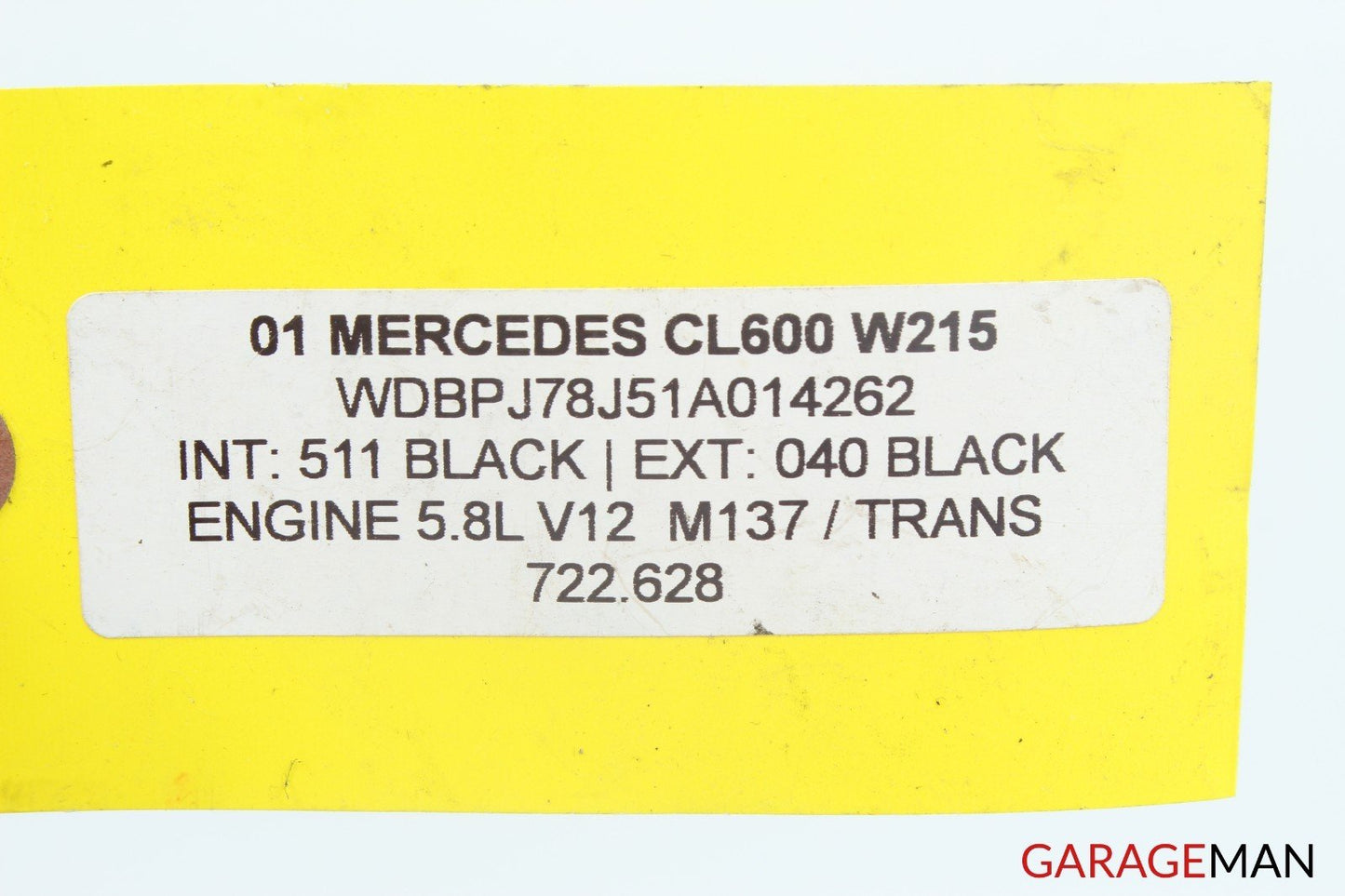 00-06 Mercedes W215 CL600 Front Right MB Quart Cross Over Crossover Module Unit