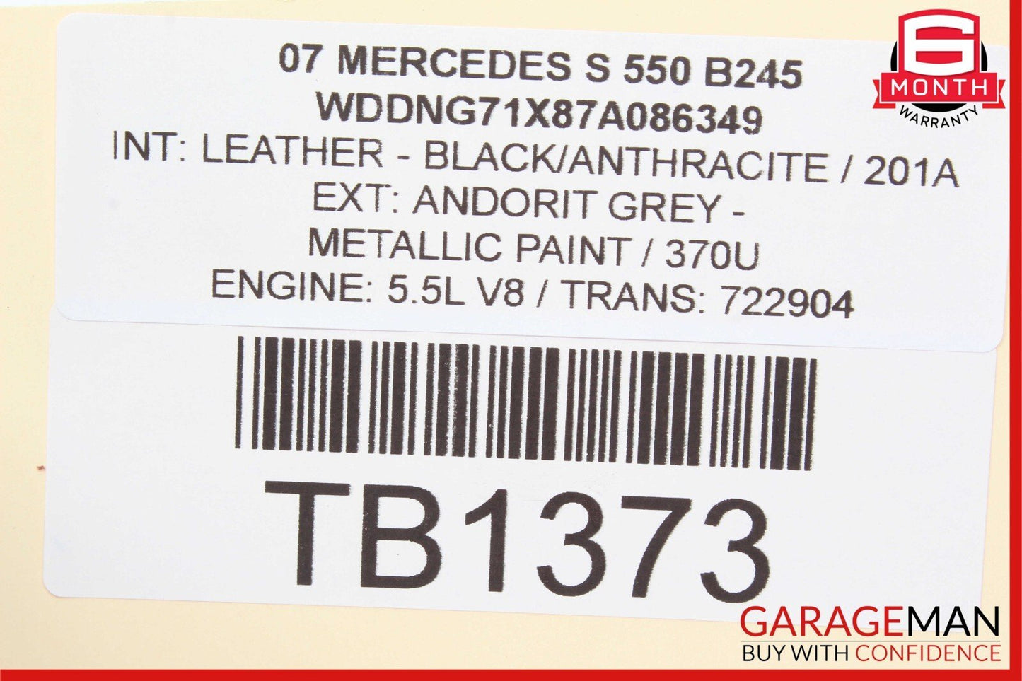 07-14 Mercedes W221 S400 S550 CL550 Air Suspension Supply Valve Block Module OEM