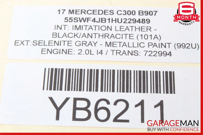 15-23 Mercedes W205 C300 C350e Engine Motor Cooling Fan Motor Unit OEM