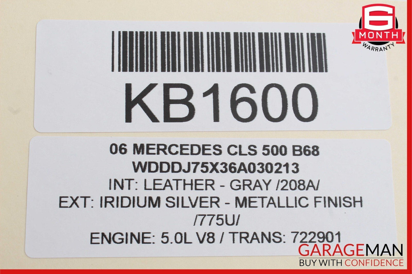 06-11 Mercedes W219 CLS500 CLS550 Rear Door Keyless Go Control Module OEM