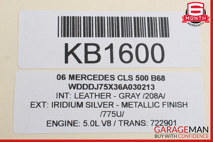 06-11 Mercedes W219 CLS500 CLS550 Rear Door Keyless Go Control Module OEM