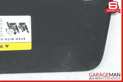 08-14 Mercedes W204 C300 Front Right Side Sunvisor Sun Visor Black OEM