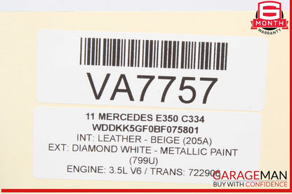 11-17 Mercedes W207 E350 Convertible Soft Top Roof Control Module 2079004500 OEM