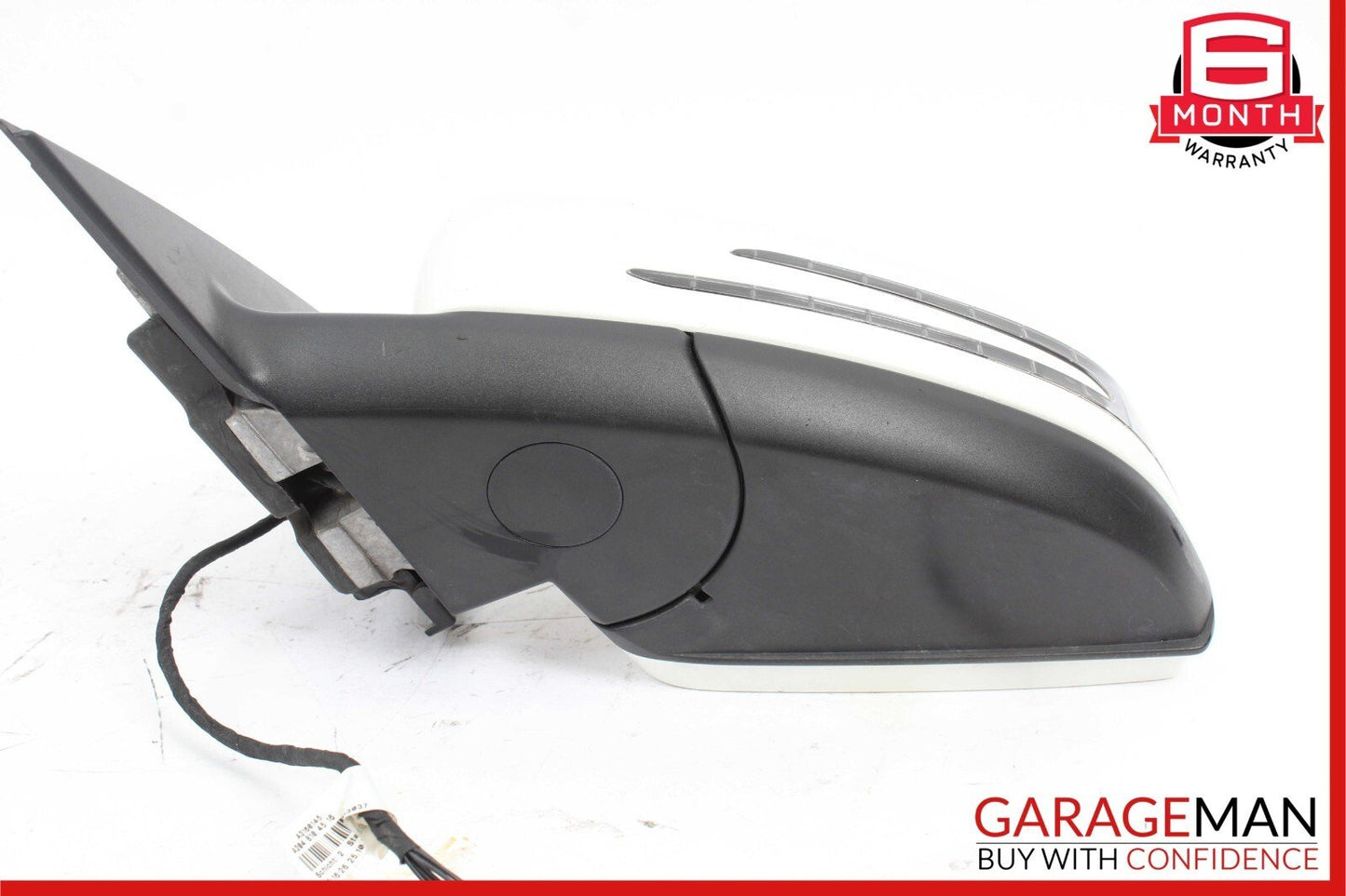 10-11 Mercedes W204 C300 C350 Front Left Driver Side Rear View Door Mirror White