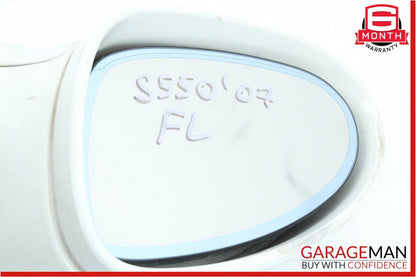 07-09 Mercedes W221 S550 S600 Front Left Side Mirror Door Rear View White OEM
