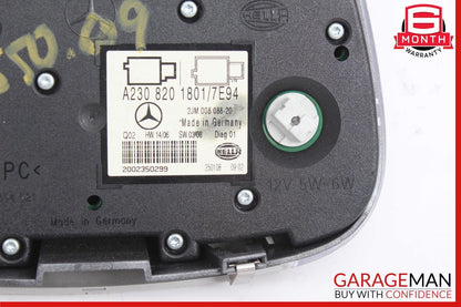 05-12 Mercedes R230 SL500 SL550 Interior Overhead Top Upper Dome Reading Light