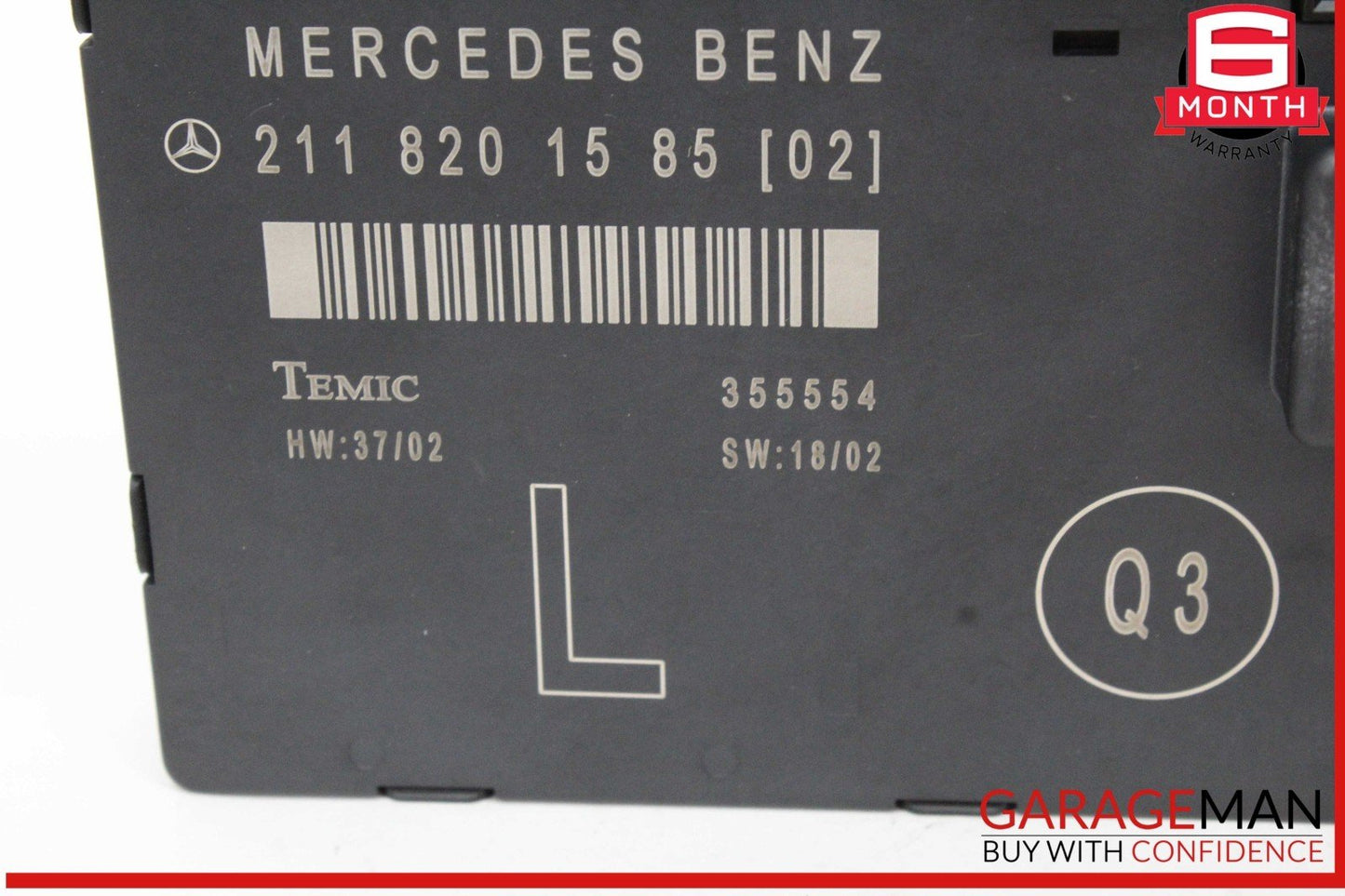 03-09 Mercedes W211 E320 Front Left Driver Side Door Control Module Unit OEM