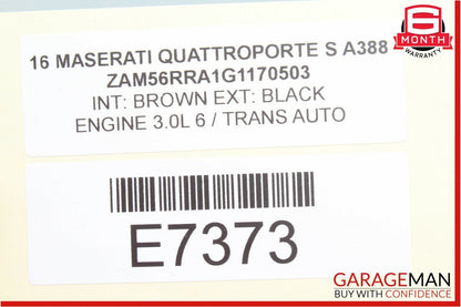 14-18 Maserati Quattroporte Right / Left Seat Lumbar Power Switch Control Module