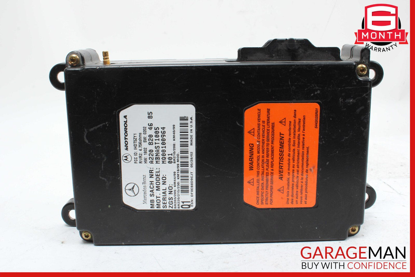 Mercedes W203 C32 SL550 CL55 AMG Voice Command Control Module 2208204685 OEM
