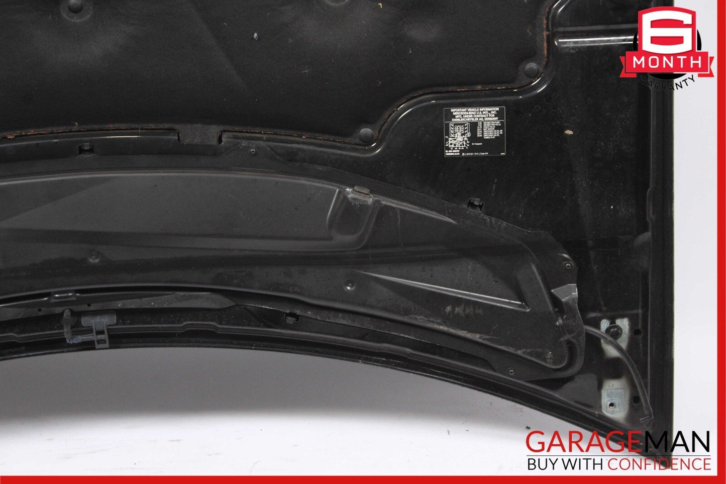 07-12 Mercedes X164 GL450 Front Hood Bonnet Panel Grille Vent Assembly Black OEM