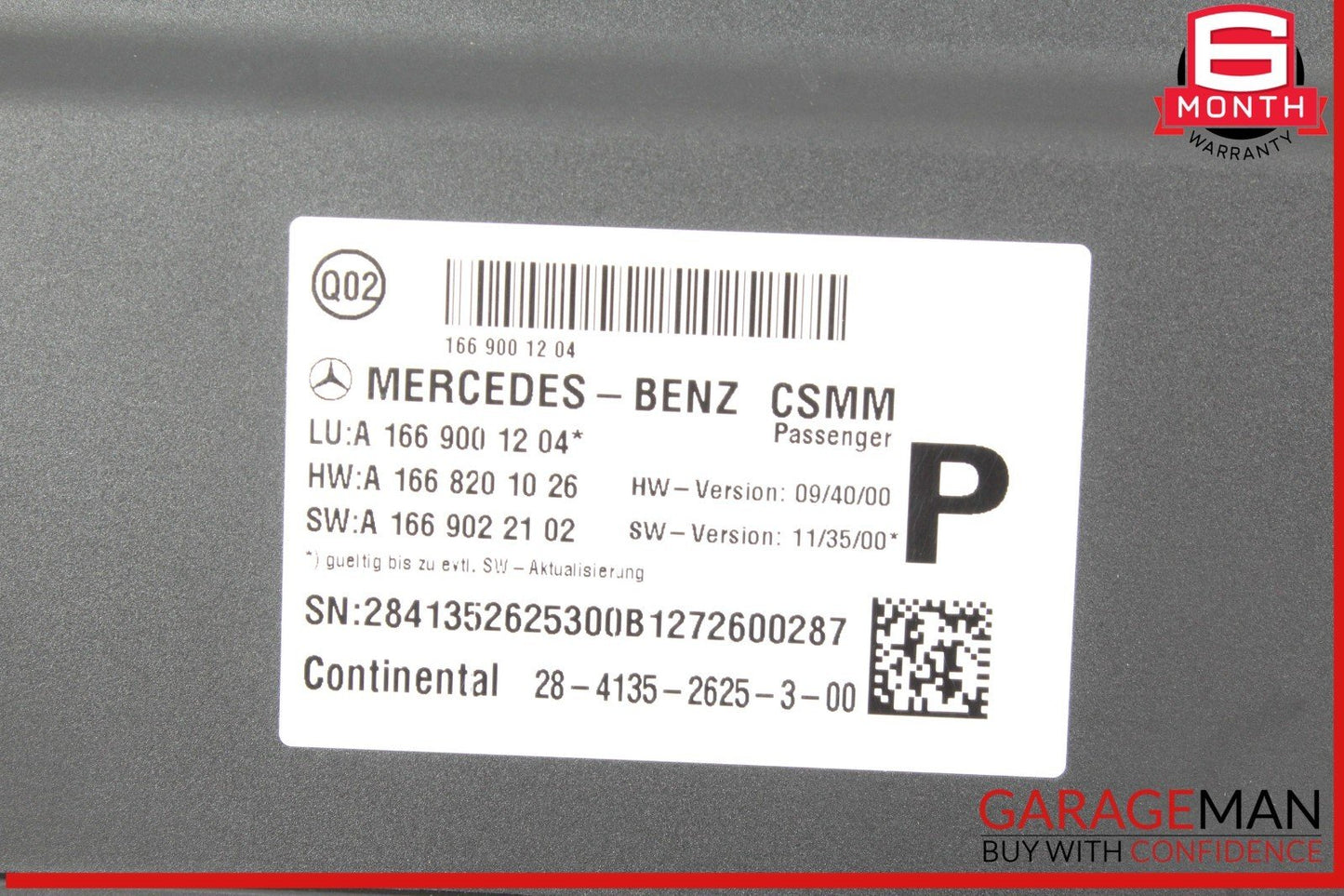13-18 Mercedes X166 GL450 Front Right Side Seat Control Module Unit OEM