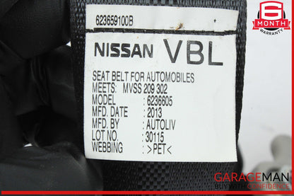 13-17 Nissan Leaf Rear Left Driver Side Seat Belt Seatbelt Retractor OEM