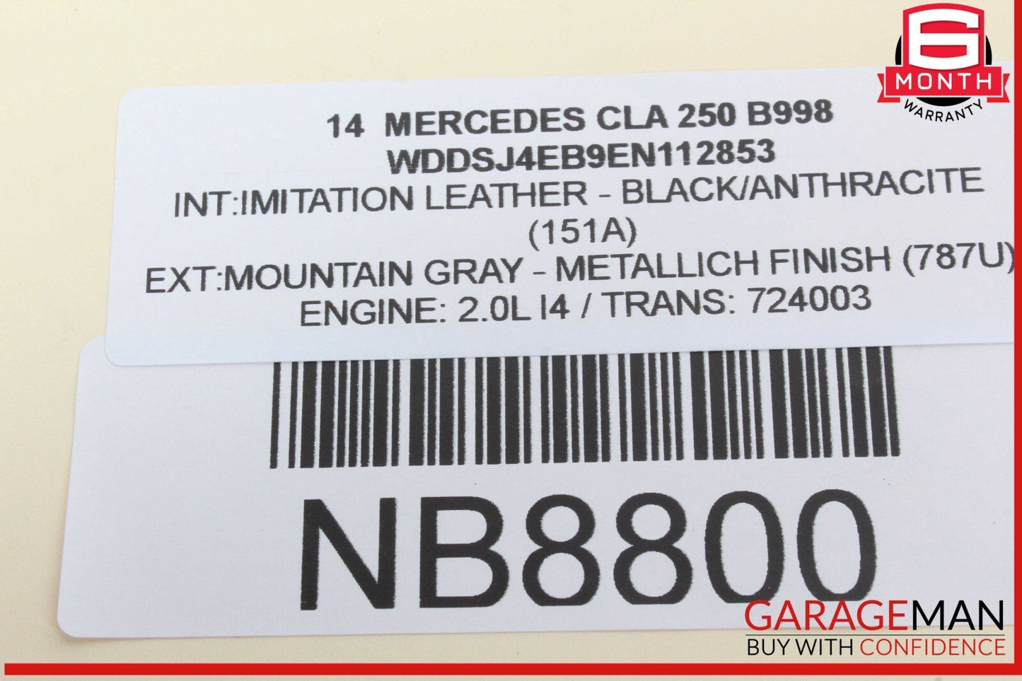 14-18 Mercedes W117 CLA250 CLA45 AMG Rear Trunk Lid Lock Latch Actuator OEM