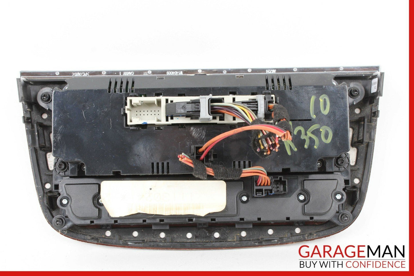 10-13 Mercedes W251 R350 Center Dash AC A/C Heater Temperature Switch Trim Panel
