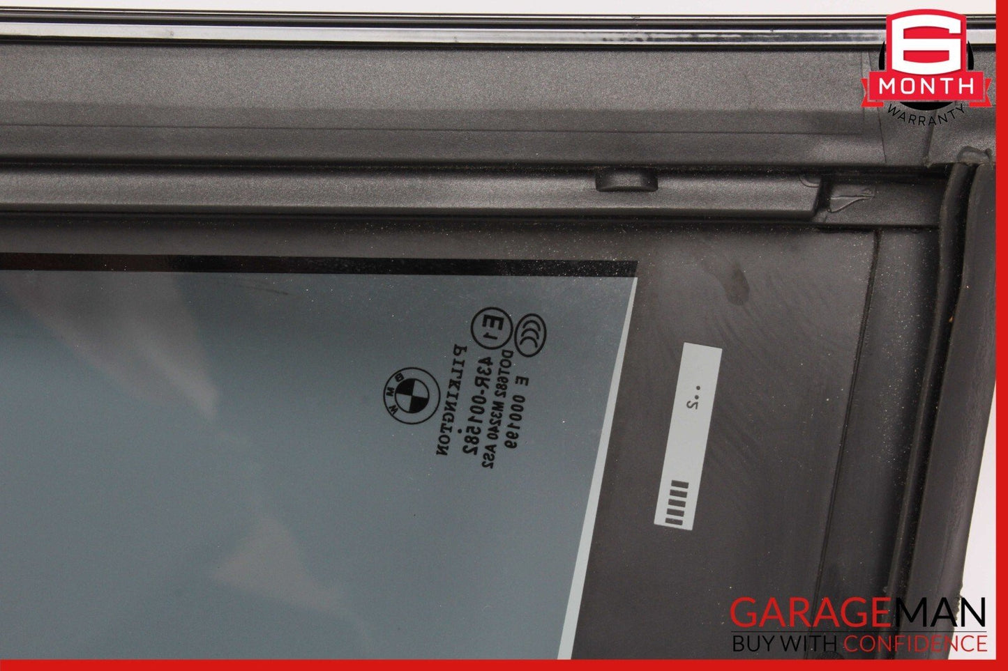 11-16 BMW 525i 535i 550i Rear Left Side Quarter Window Glass OEM