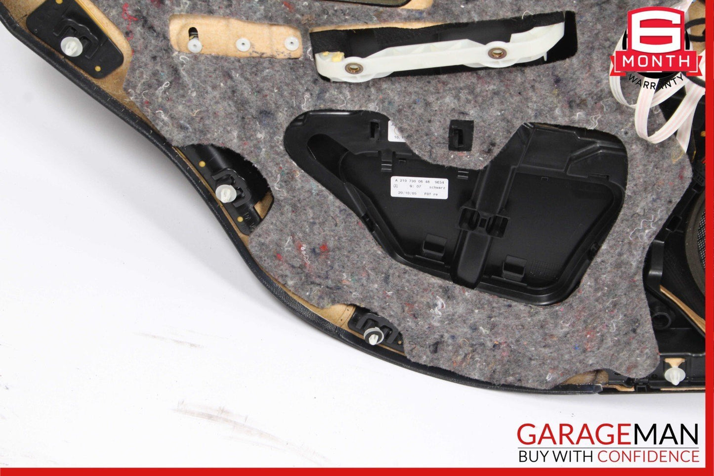 06-11 Mercedes W219 CLS500 CLS550 Rear Right Interior Door Panel Cover Black