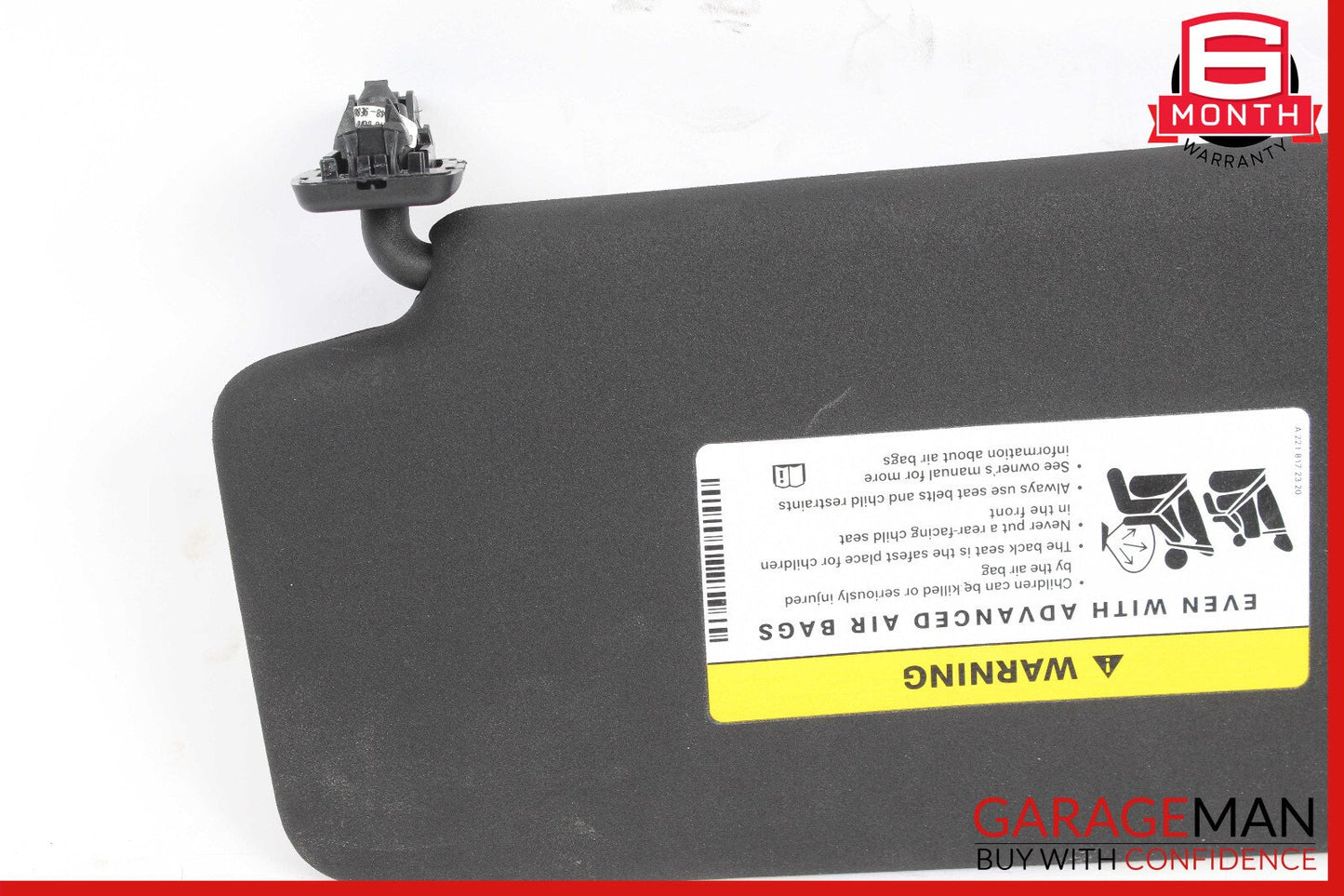 08-14 Mercedes W204 C300 Front Right Side Sun Visor Sunvisor Shade OEM