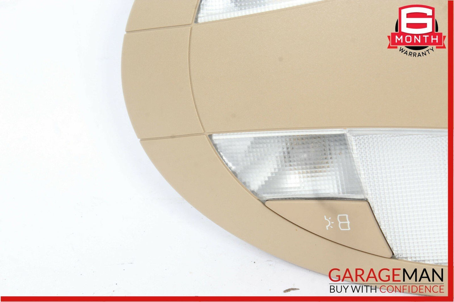 07-09 Mercedes W211 E350 E550 E63 AMG Rear Overhead Dome Light Reading Map Brown