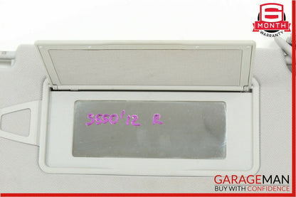 07-13 Mercedes S550 CL550 Front Right Sun Visor Sunvisor Shade Cover Gray Suede