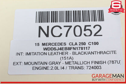 14-19 Mercedes W117 CLA250 Front Center AC A/C Air Vent Nozzle Trim Grill OEM