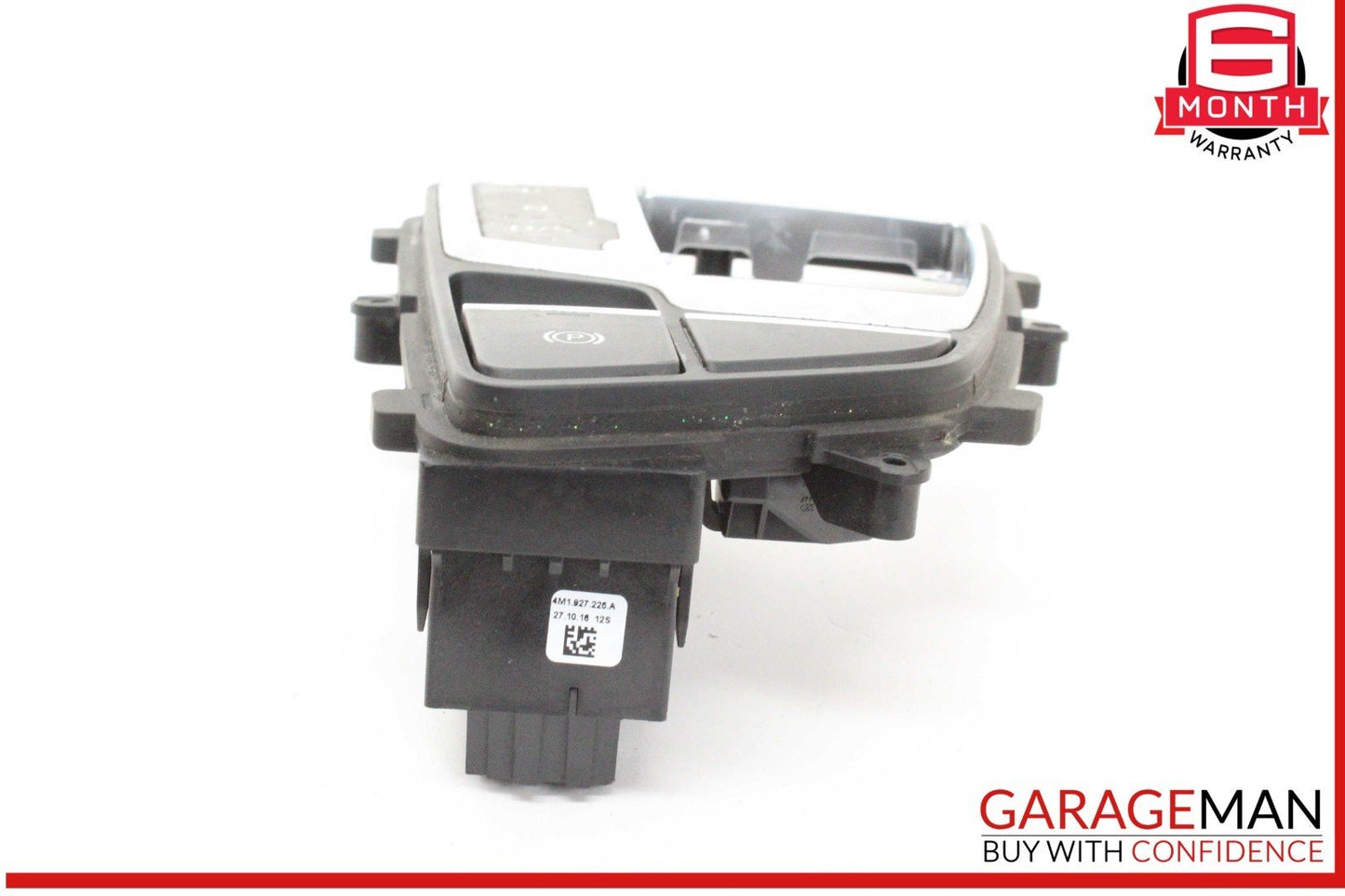 17-19 Audi Q7 Gear Shift Shifter Trim Cover Panel w/ Parking Brake Switch OEM