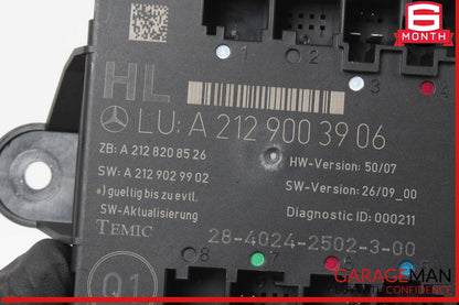 08-18 Mercedes W212 E350 Rear Left Side Door Control Module 2129003906 OEM