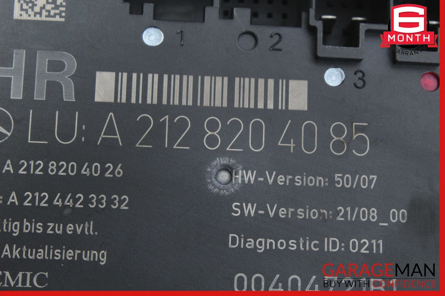 08-15 Mercedes-Benz C300 W204 Right Rear Door Control Module 2128204085 OEM