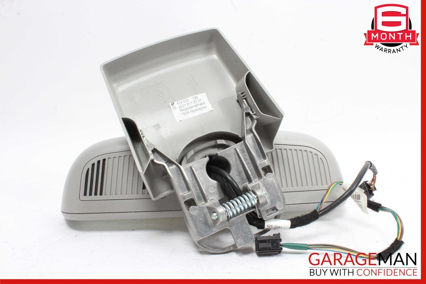 07-09 Mercedes W221 S550 S63 AMG Top Upper Rear View Inside Dim Mirror Gray OEM