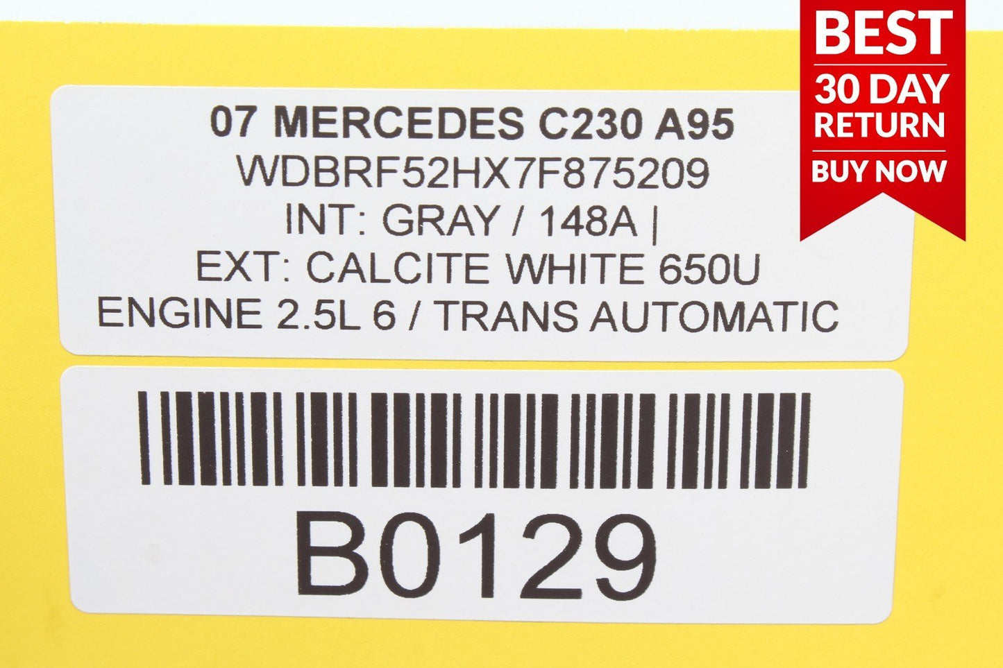 01-07 Mercedes W203 C230 C320 Rear Right Side Door Computer Control Module A95