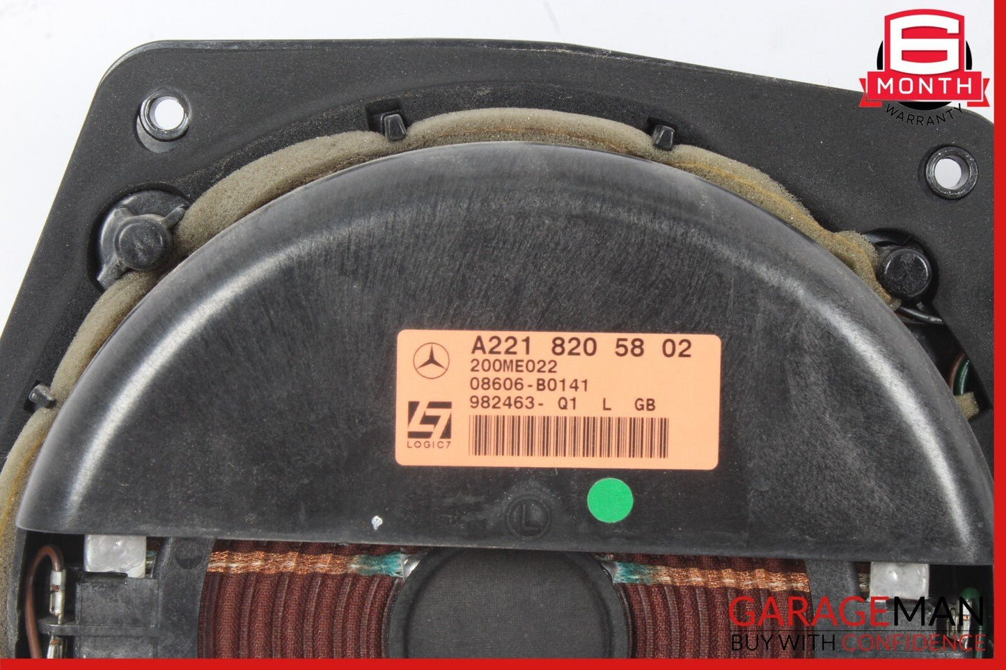 07-09 Mercedes W221 S550 S600 Front Left Side Door Speaker Logic 7 Set of 2 Pc