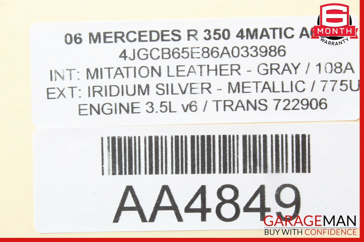 06-12 Mercedes W251 R350 E350 Engine Starter Motor 0061510501 OEM