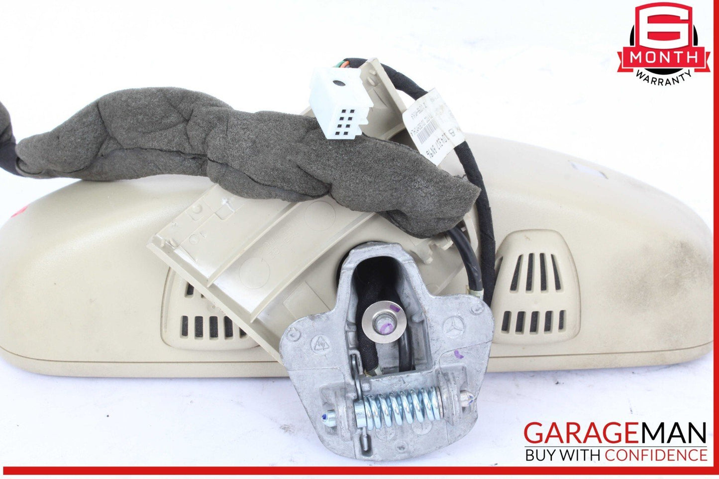 10-16 Mercedes W212 E350 Front Interior Top Upper Rear View Mirror Beige OEM