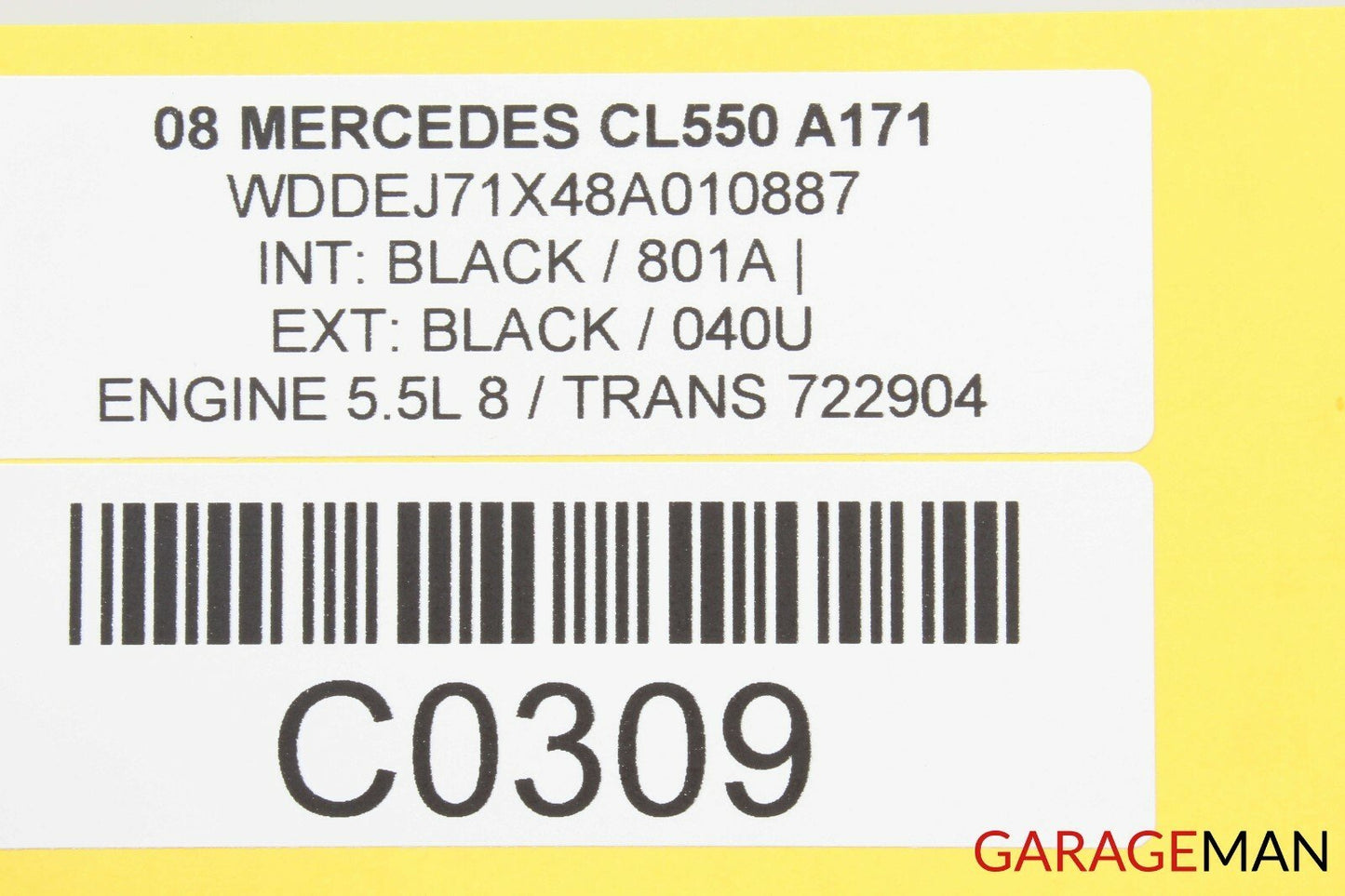 07-13 MERCEDES W216 CL550 FRONT RIGHT INTERIOR DOOR HANDLE TRIM OEM