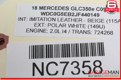 15-20 Mercedes X253 GLC350e C400 Rear Right Side Door Control Module Unit OEM
