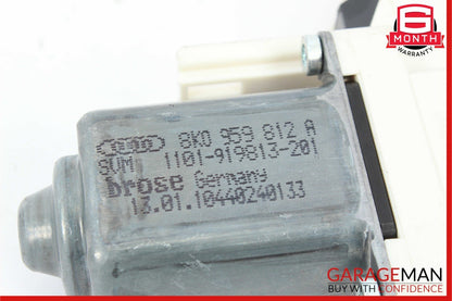 09-18 Audi Q5 A6 Rear Right Passenger  Side Door Window Regulator Motor Unit OEM