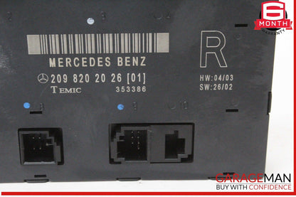 03-09 Mercedes W209 CLK350 CLK550 Front Right Door Control Module Unit OEM