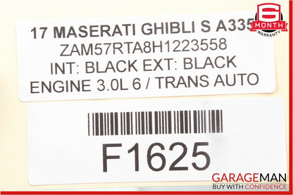 14-17 Maserati Ghibli Front Right Passenger Door Lock Latch Actuator Mechanism