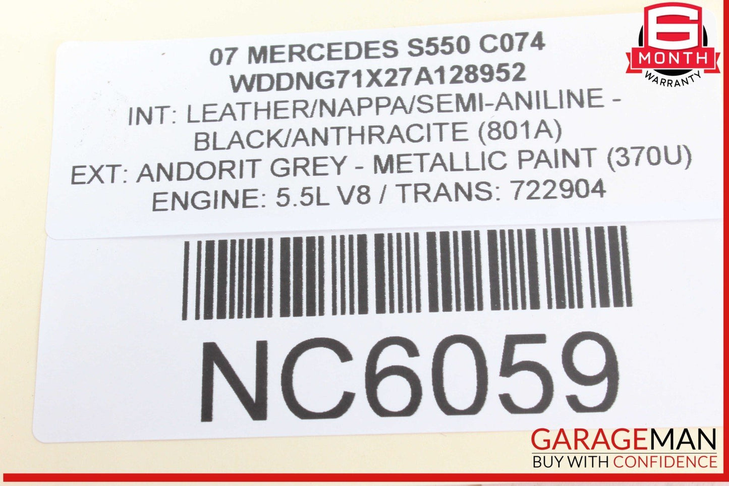07-14 Mercedes W221 S550 CL600 CL550 Rear View Backup Camera Control Module OEM
