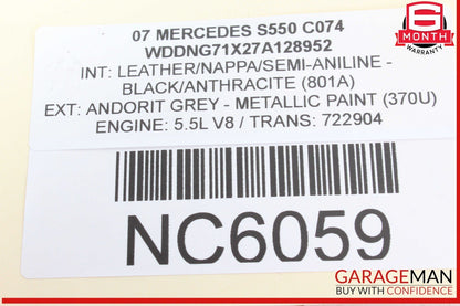 07-14 Mercedes W221 S550 CL600 CL550 Rear View Backup Camera Control Module OEM