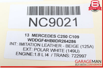 10-16 Mercedes W204 C250 E350 C300 Active Lane Assist Front Camera OEM