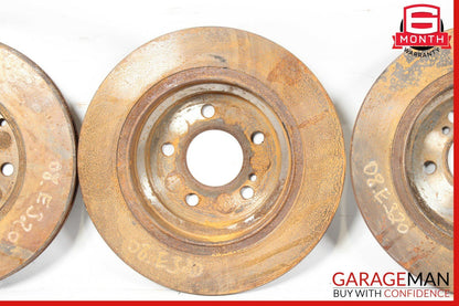 03-09 Mercedes W211 E320 E350 E550 Complete Brake Rotor Rotors Disc Set OEM