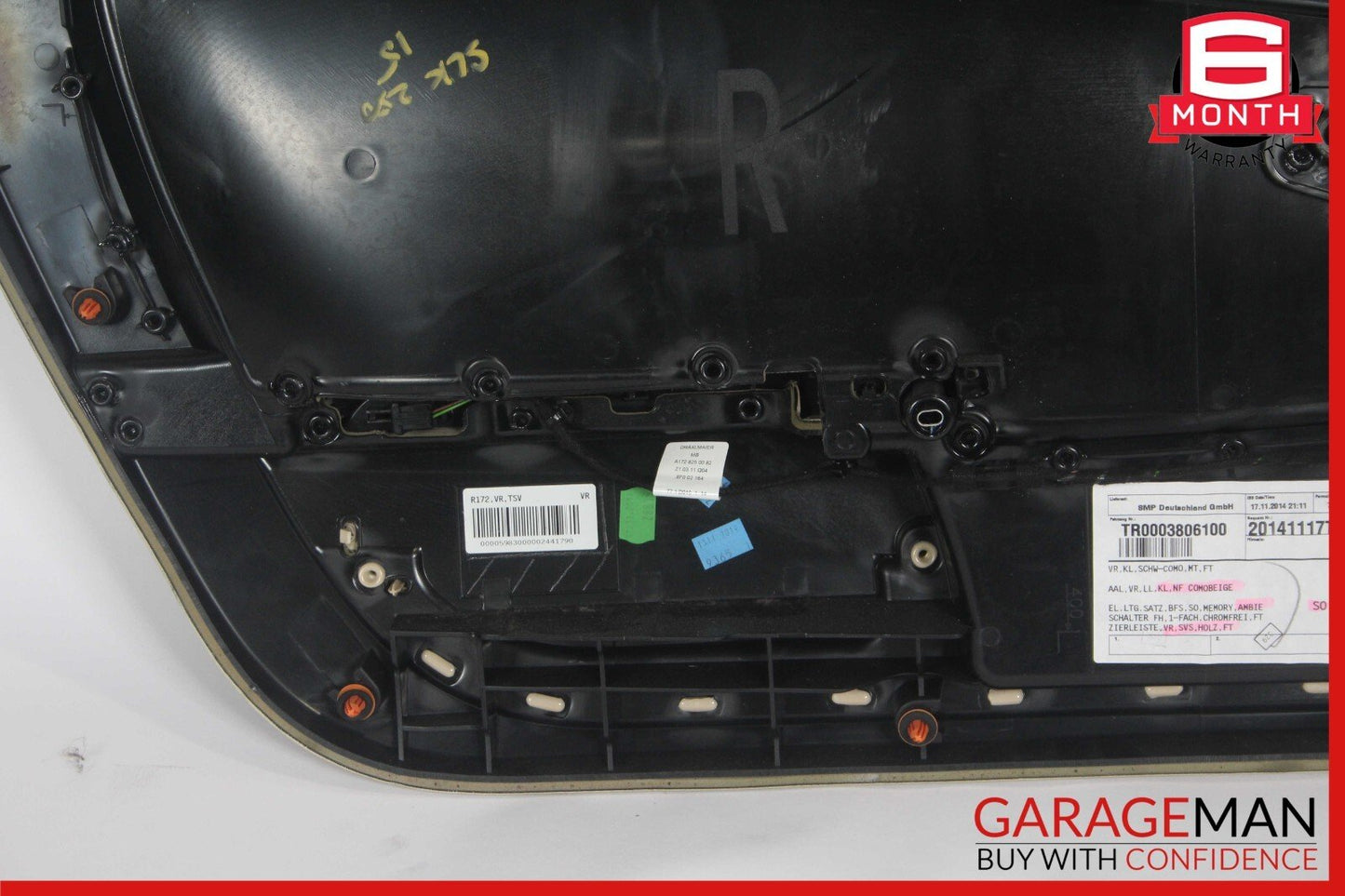 12-16 Mercedes R172 SLK250 Front Right Interior Door Trim Panel Cover Assy Beige