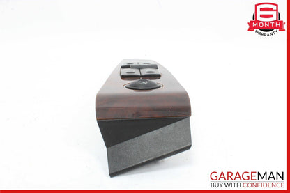 03-06 Mercedes W220 S600 Front Left Driver Side Master Window Switch Panel Wood