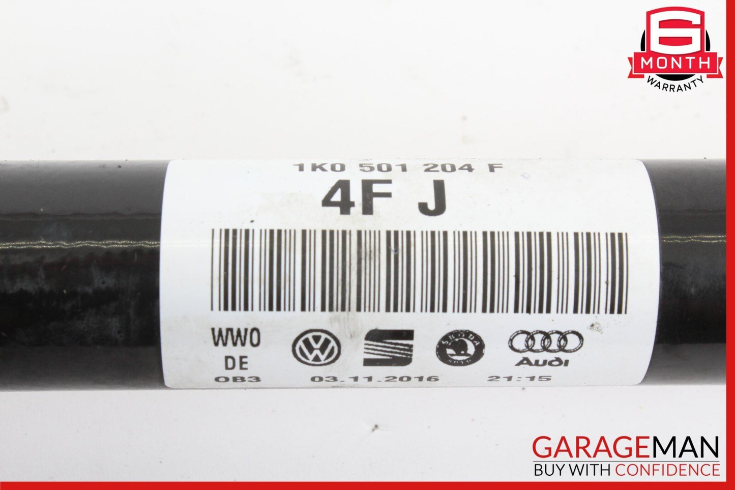 15-18 Audi Q3 Rear Right Passenger Side CV Axle Shaft 1K0501204F OEM