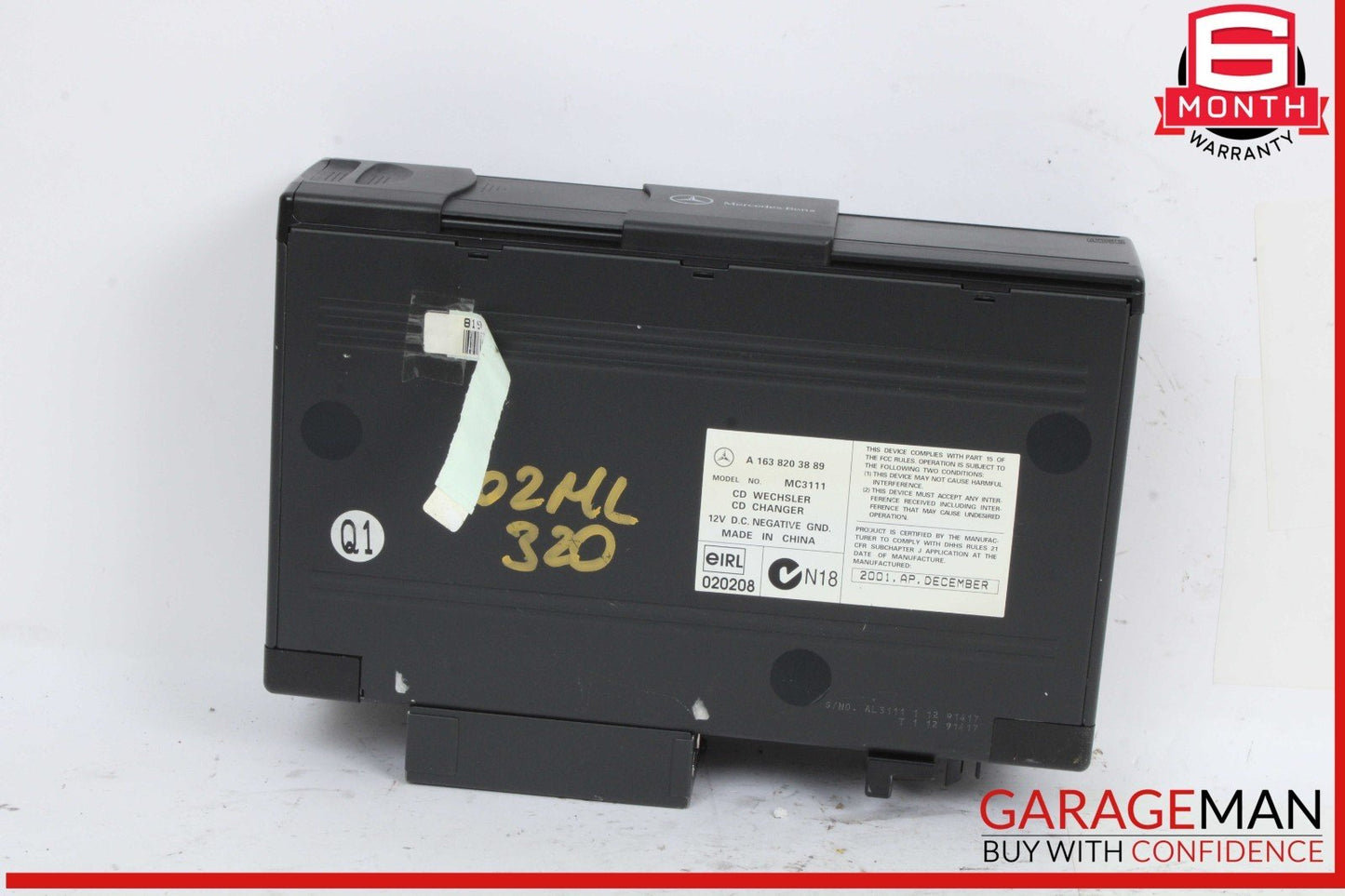 98-05 Mercedes W163 ML320 ML500 6 Disc Disk CD Changer 1638203889 OEM
