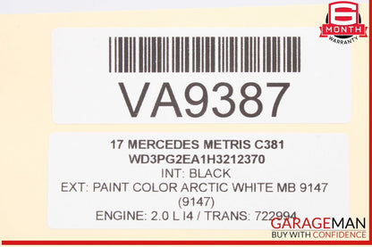 16-23 Mercedes W447 Metris Headlight Light Lamp Control Switch w/ Trim OEM