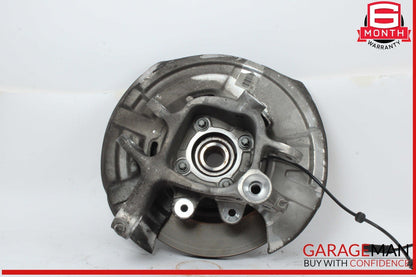 11-16 BMW 528i 535i 550i F10 Rear Right Side Spindle Knuckle w/ Rotor Disc