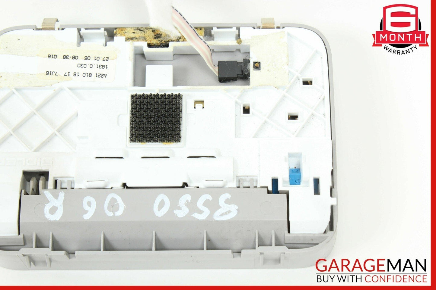 07-09 Mercedes W221 S550 Rear Right or Left Side Overhead Vanity Mirror Grey OEM